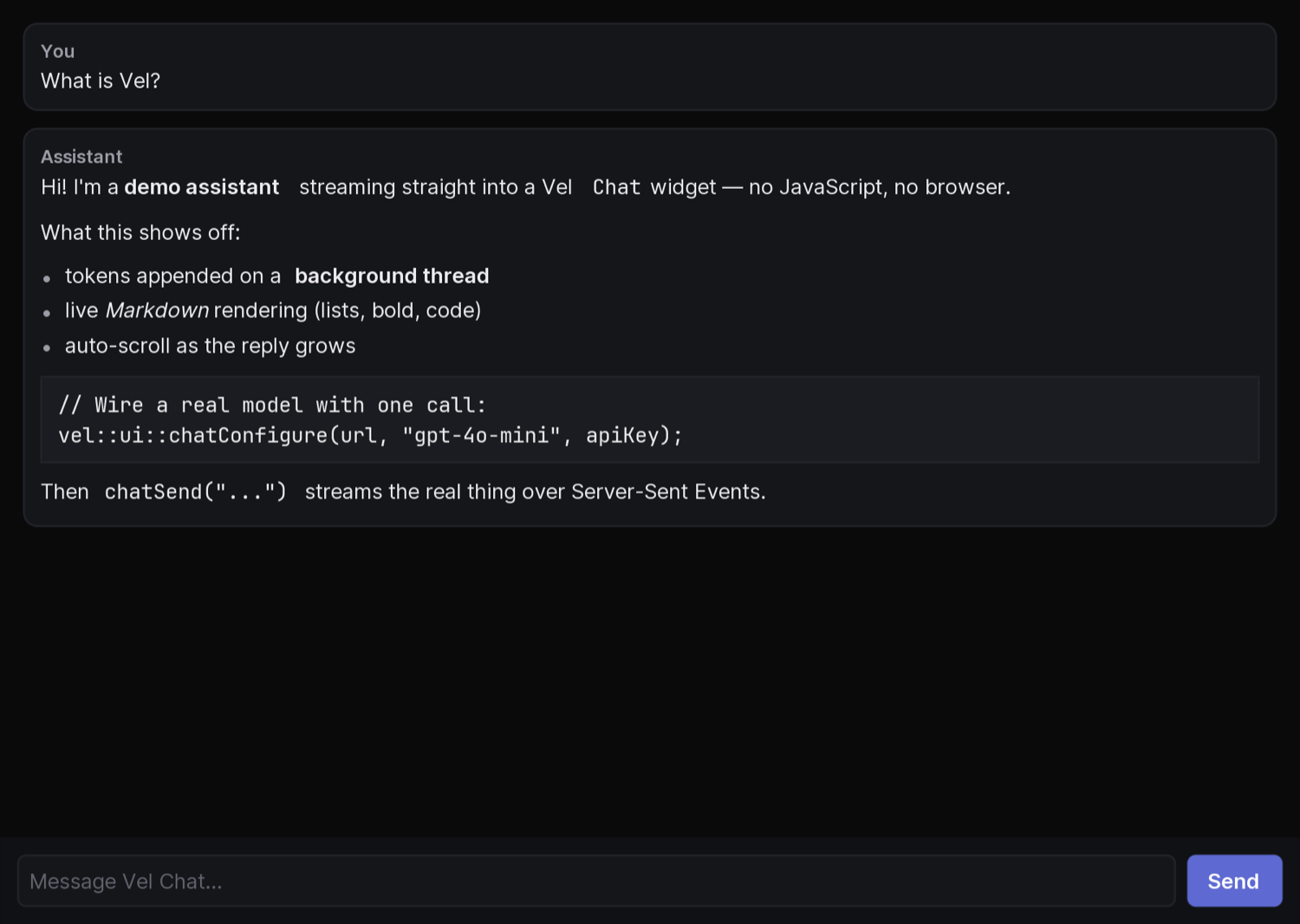 Vel Chat preview
